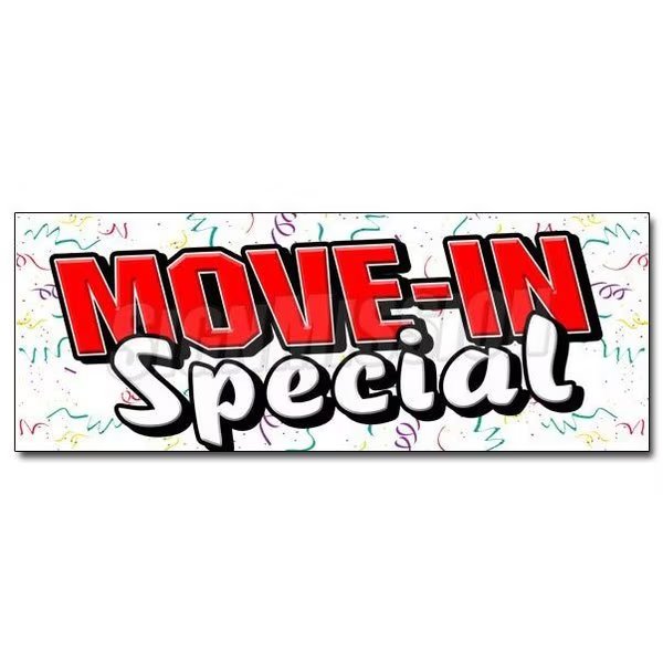 MOVE-IN-SPECIAL DECAL sticker apartment rental rent storage rent home, D-36 Move-In-Special, Signmission, Mfr#: D-36 Move-In-Special
